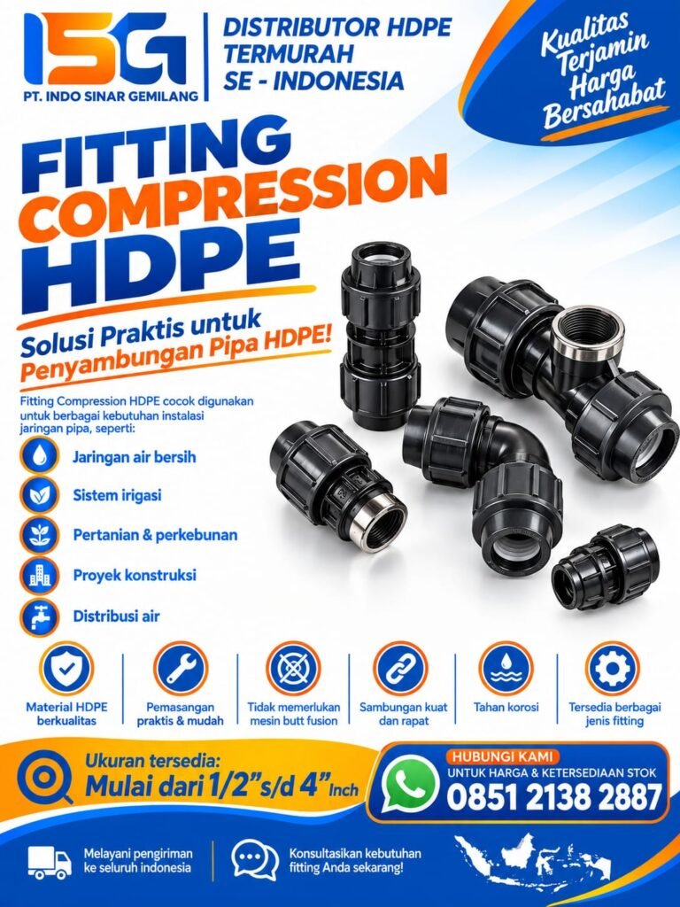Poster Fitting Compression HDPE PT. Indo Sinar Gemilang