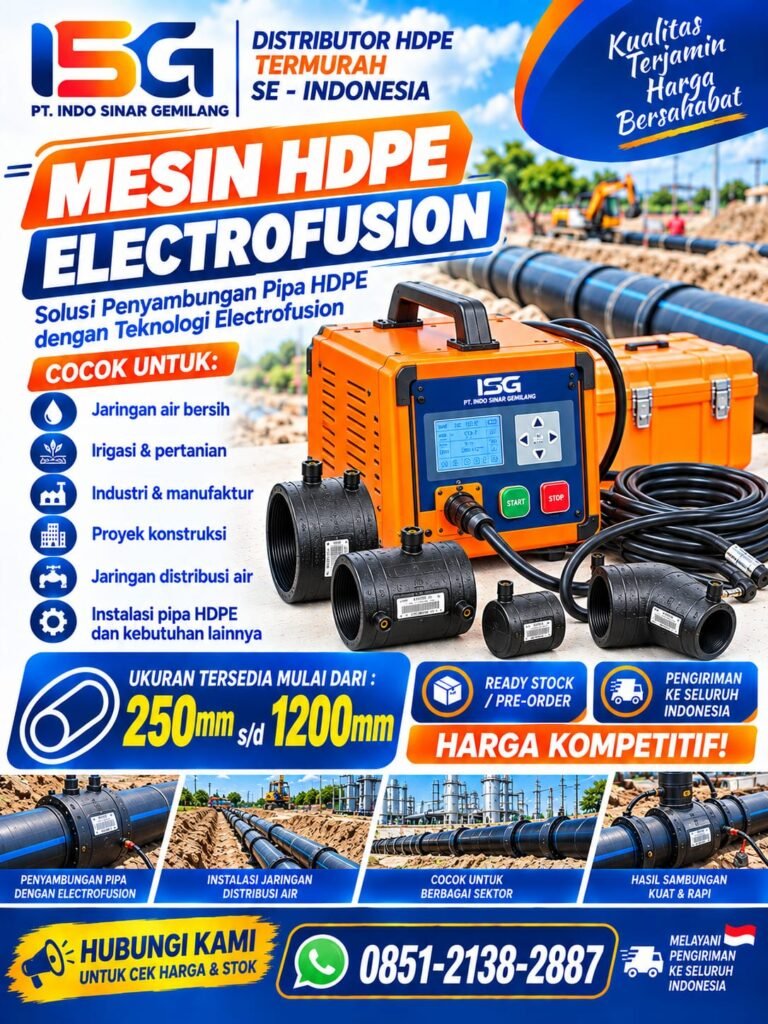 Poster Mesin HDPE Electrofusion PT. Indo Sinar Gemilang