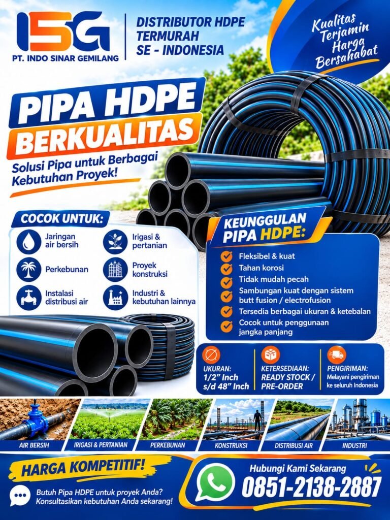 Poster Pipa HDPE Solid PT. Indo Sinar Gemilang